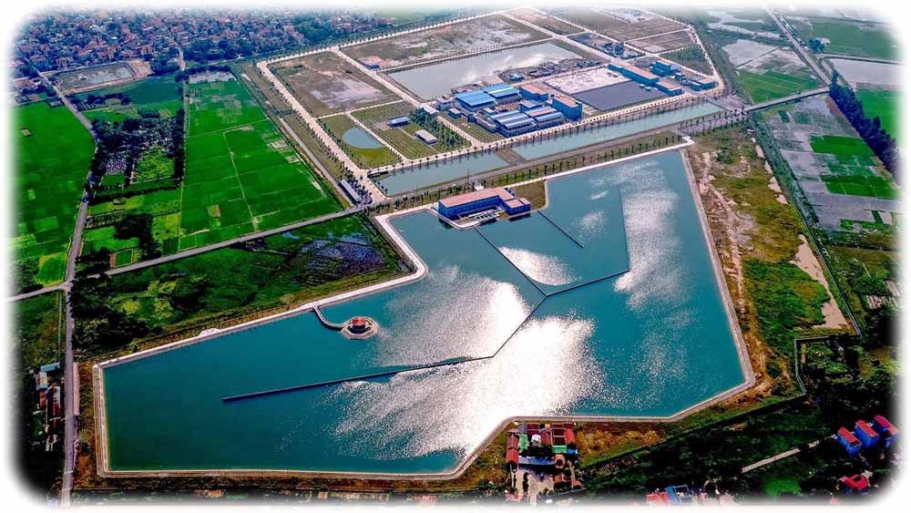 Das Wasserwerk Song Duong in Vietnam vor den Toren Hanois. Der Bau der Photovoltaik-Anlage soll im Frühjahr 2020 beginnen. Foto: Aone 